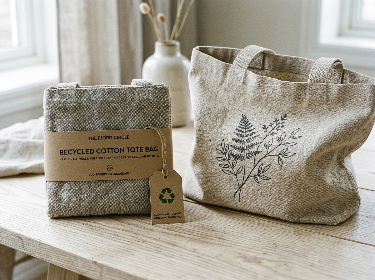 Recycled Cotton Promotional Merchandise Tote