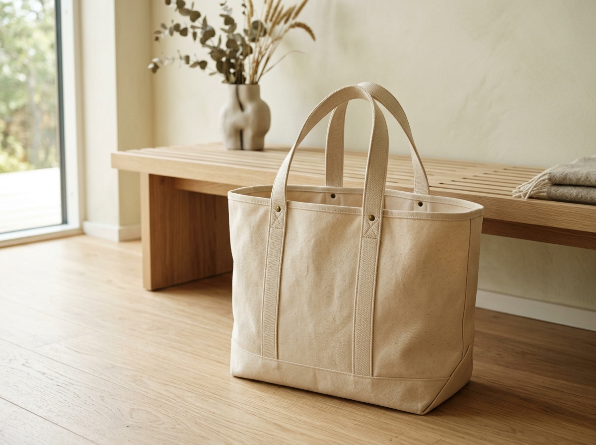 Reinforced Canvas Carryall Tote